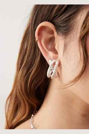 Reclaimed Twist hoop earrings