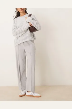 ASOS Tailored pull on ankle grazer trousers in