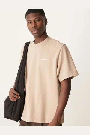 Abercrombie & Fitch Logo t-shirt in washed beige