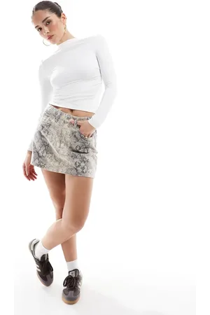 Cotton On Original denim mini skirt in