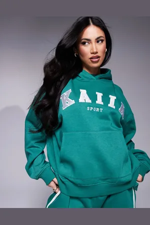 Kaiia Sport embroidered logo hoodie co-ord in