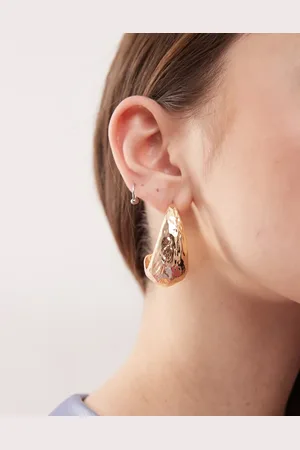 Reclaimed Teardrop chubby dome earrings in