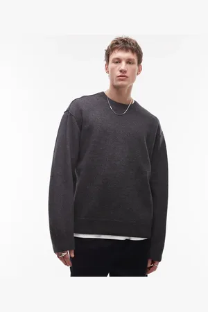 ARKET Boiled wool rib knit jumper in off