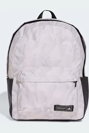 adidas Classic graphic backpack in two / chalk white
