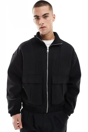 Bershka Harrington tailored jacket in