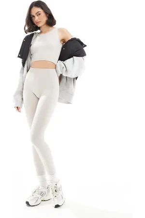 ONLY Seamless leggings co-ord in beige