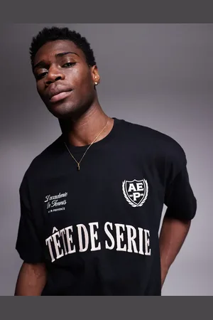 ASOS Oversized t-shirt with sport text embroidery in