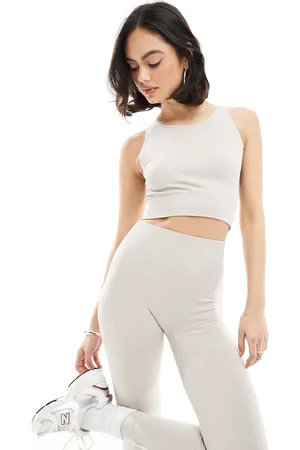 ONLY Seamless top co-ord in beige