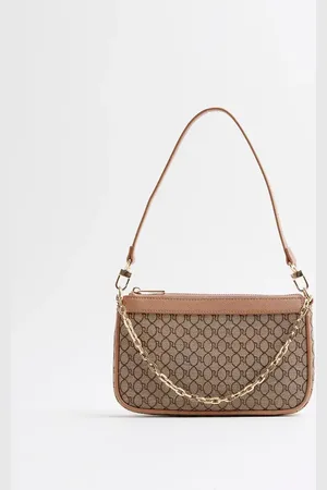 River Island Monogram shoulder bag in