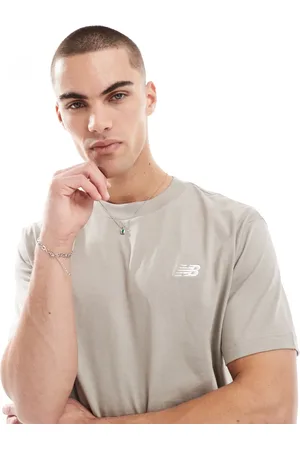 New Balance Sport essentials cotton t-shirt in arid stone