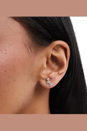 Kingsley Ryan Multigem star crawler earrings in sterling