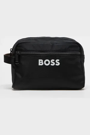 HUGO BOSS Boss Catch logo wash bag in