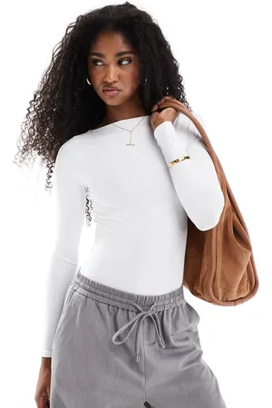 Pimkie Boat neck long sleeve bodysuit boat neck in