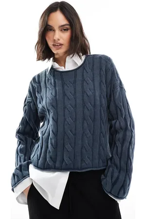 Vans Mila cable knit crop top in