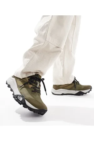 The North Face Offtrail versa trail running shoes in tan and black
