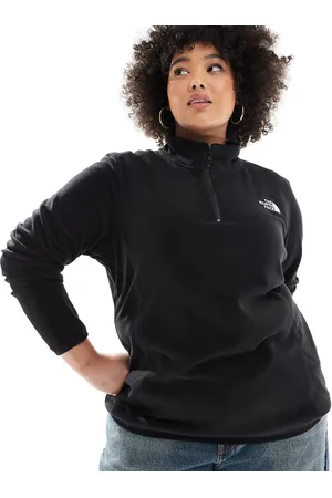 The North Face Plus size 100 glacier 1/4 zip fleece in