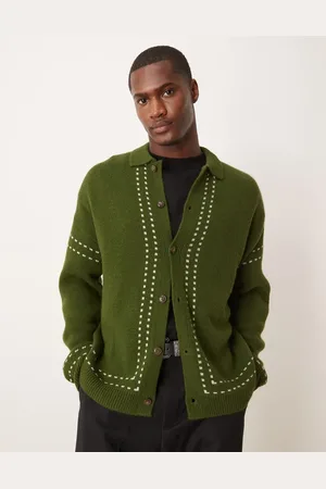 ASOS Relaxed button up polo in dark
