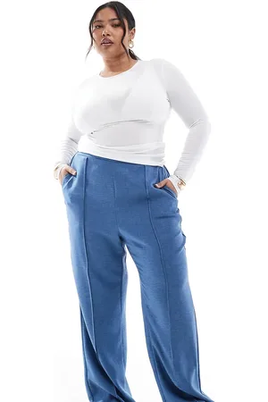 ONLY Wide leg trouser with seam detail in