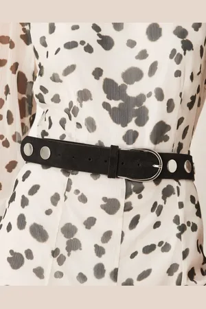 ASOS Suede stud detail waist and hip jeans belt in