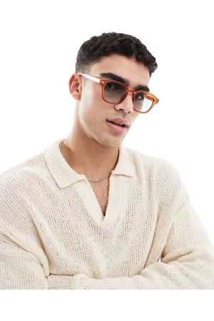 ASOS Retro sunglasses in matte tan