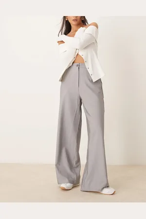 ASOS Tailored relaxed straight leg trousers in