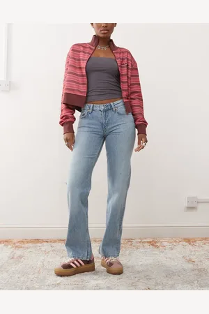 Weekday Arrow low waist straight leg jeans in wash