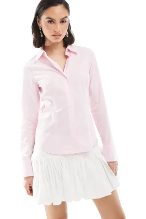 Stradivarius Fitted shirt in subtle stripe
