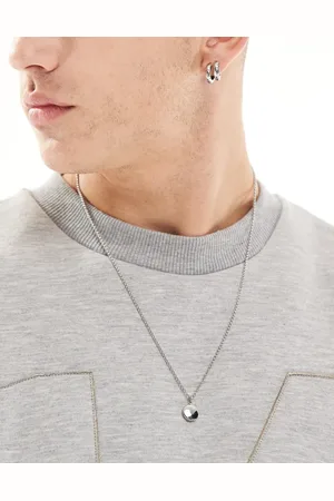 LOST SOULS Circle pendant necklace in stainless steel