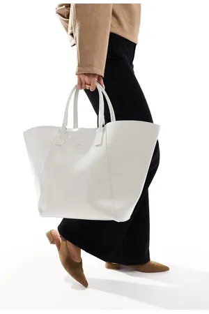 PASQ Winged tote bag in stone