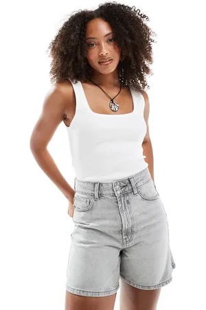 ASOS Denim dad short in wash