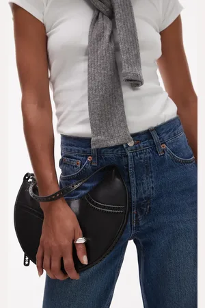 MANGO Round stitch front bag in