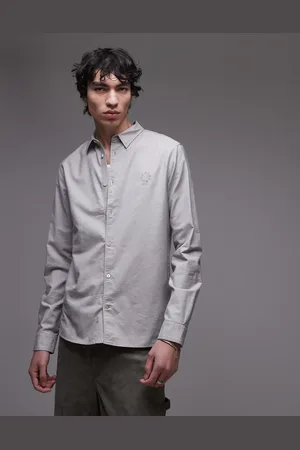 AllSaints Haven long sleeve shirt in whisper