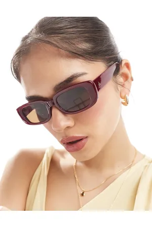 Aire Ceres rectangle sunglasses in burgundy