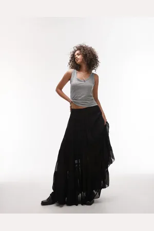 AllSaints Eva maxi skirt in