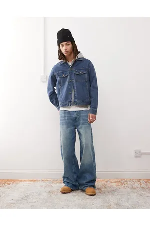 Timberland Mid wash denim jacket in blue