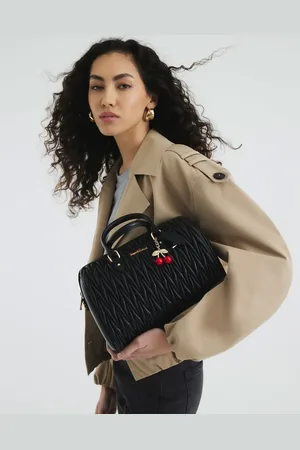 River Island Faux leather scrunch cross body bag in