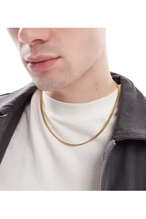 LOST SOULS 4mm curb chain necklace in 18k plated