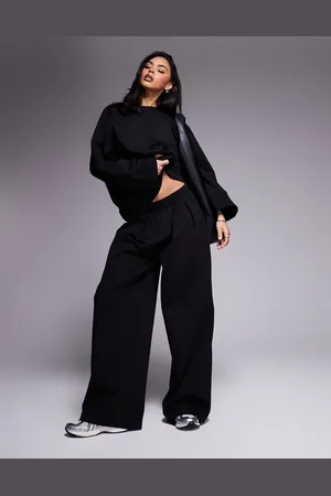 ASOS Interlock super wide leg trouser in co-ord