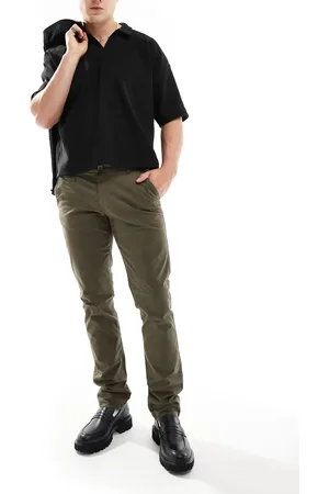 SCALPERS Casual chino trousers in khaki - khaki
