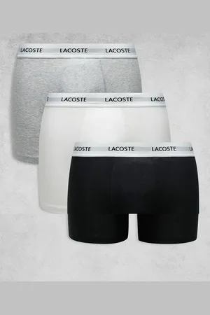Lacoste 3pack boxer briefs in white waistband