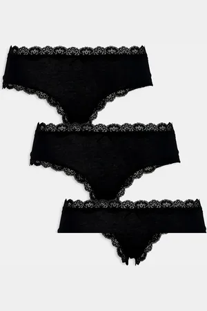 Pieces® 3 pack low cut hipster breifs in