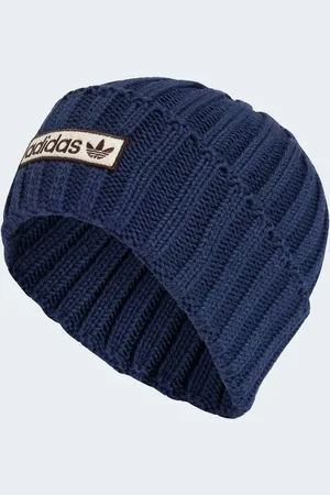 adidas Heavy knit beanie in night indigo / preloved ink