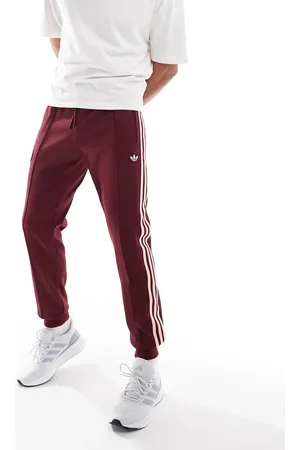 adidas Adidas Football Bayern Munich trackpants in burgundy