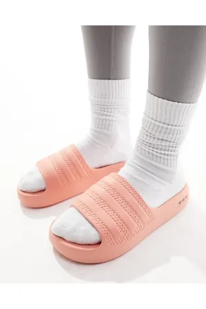 adidas Adilette Ayoon sliders in soft pink
