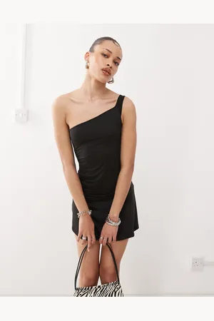 Motel Xowen one shoulder slinky mini dress in