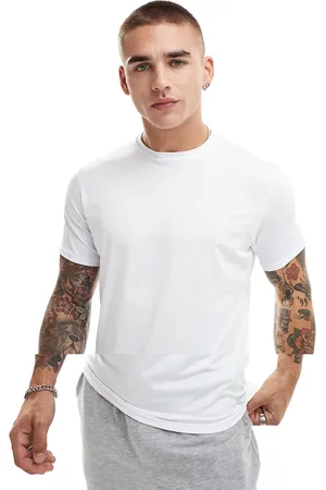 Reebok Fitted clancy 2 pack tshirt in and white