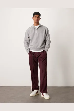 ASOS Essential boxy oversized sweatshirt with quarter zip in marl