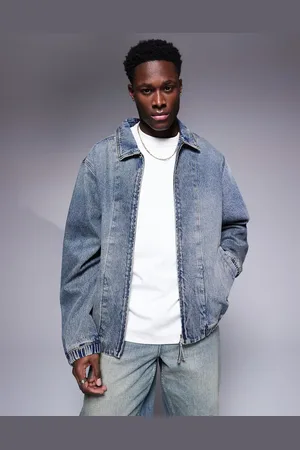 ASOS Denim bomber in mid wash