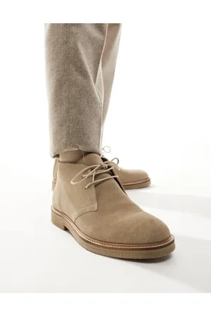 Schuh Dace lace up shoes in beige suede