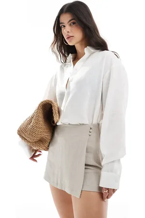 ASOS Linen blend shirt in